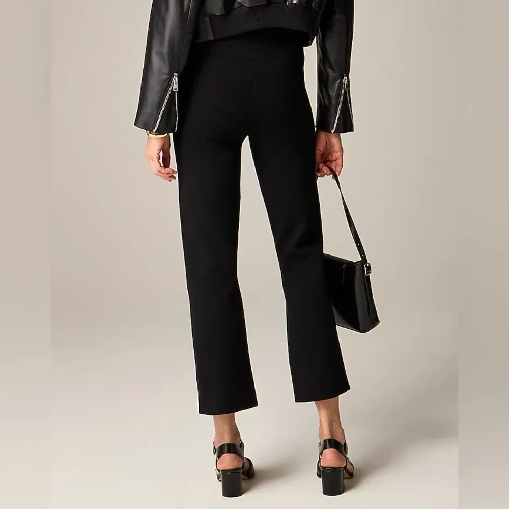 NWT J CREW Delaney kickout sweater pant in black